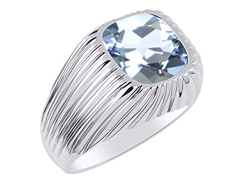 Rylos Gorgeous 12MM Alexandrite Or Aquamarine in Solid Sterling Silver Sizes 8-133