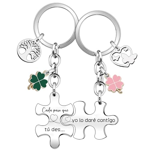 YZLPLP Llavero de Pareja Originales Personalizado - Llaveros