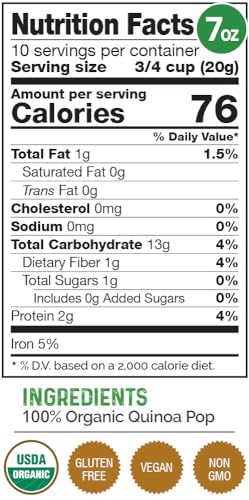 Herbazest Quinoa Pop Organic - 7 Oz thumb #1