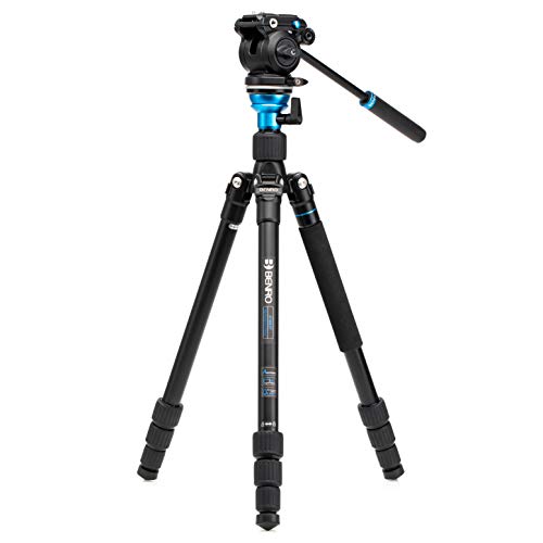 Benro Aero 2 PRO Trípode de video de viaje de aluminio, cerradura...