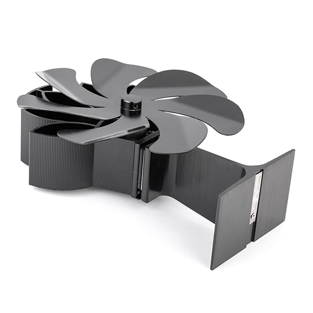 SF510G Ventilador de estufa de calor para hogar Chimenea de leña para regalo ideal para hogar Familia Amigos Ventilador de estufa de guerra de invierno alimentado por calor Sin necesidad de o