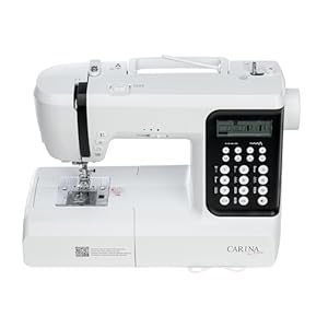 Carina by Fischer Nähmaschine Carina R Evolution 2021, Weiß, Metall