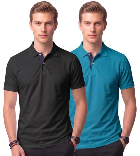 Image of XENOVAURBAN Dry Fit Polo Combo Tshirts for Man | Regular Fit | Quick Dry Mars Fabric Polo T-Shirt with Collar for Men