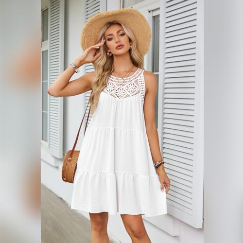 Robe d'été bohème chic avec finitions dentelle et dos nu - 3