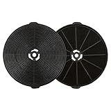 Bomann Original KF 574 Aktivkohlefilter geeignet für die DU 7606 & DU 7604, ermöglicht Umluftbetrieb, 2er Set, schwarz, 1 Stück (1er Pack)