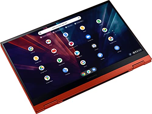 Image of Samsung Chrome OS Galaxy Chromebook 2 XE530QDA-KA1US 13.3 inches Touchscreen 2 in 1 Chromebook - Full HD - 1920 x 1080 - Intel Core i3 10th Gen i3-10110U 2.10 GHz - 8 GB RAM - Fiesta Red