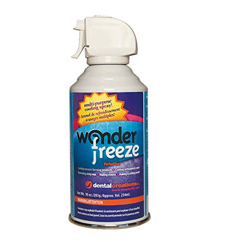 DENTAL CREATIONS Wonderfreeze Multi-Purpose Cooling Spray  Freeze Spray  Vacuum Forming, Dental Wax & Thermoplastic Cool Spray - 10 oz Aerosol Can