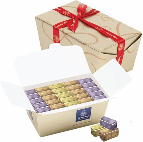 Leonidas Luxury Praline Chocolate: Leonidas Gianduja Giamanda Giantina Chocolates Rich Almond & Hazelnut Crunchy Biscuit Creamy Pralines Premium Belgian Gifts (250g Ballotin 23 pc approx)