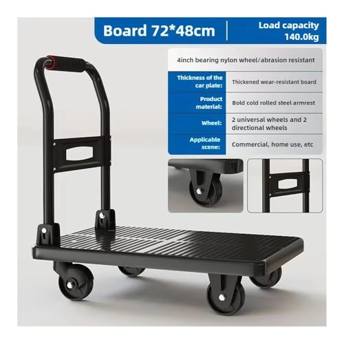 Carro plegable para transporte con rueda giratoria 360° miniatura 2