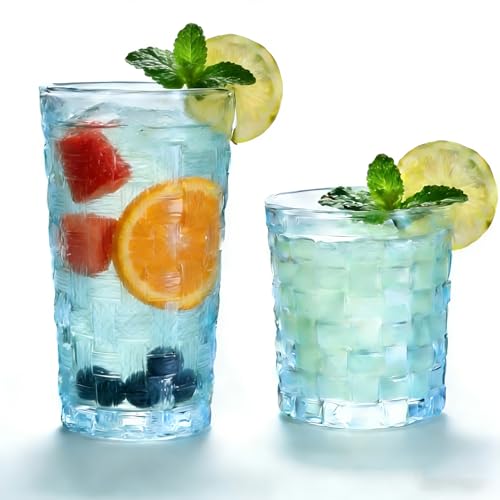 Set de 2 vasos de bebida modernos y elegantes