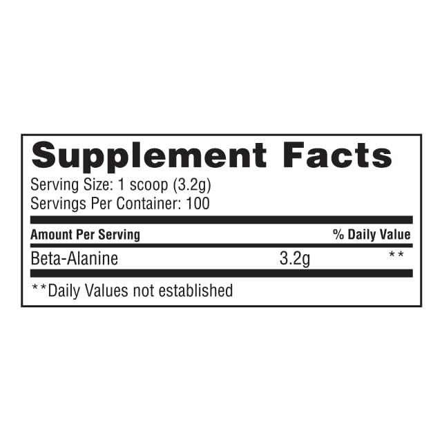 Image of Gaspari Nutrition Beta-Alanine, Supports Endurance and Muscle Stamina, Delays Muscle Fatigue (100 Servings)