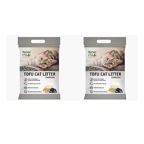 Buy Nurture Pro Tofu Cat Litter Charcoal 6 Litre, (Pack of 2