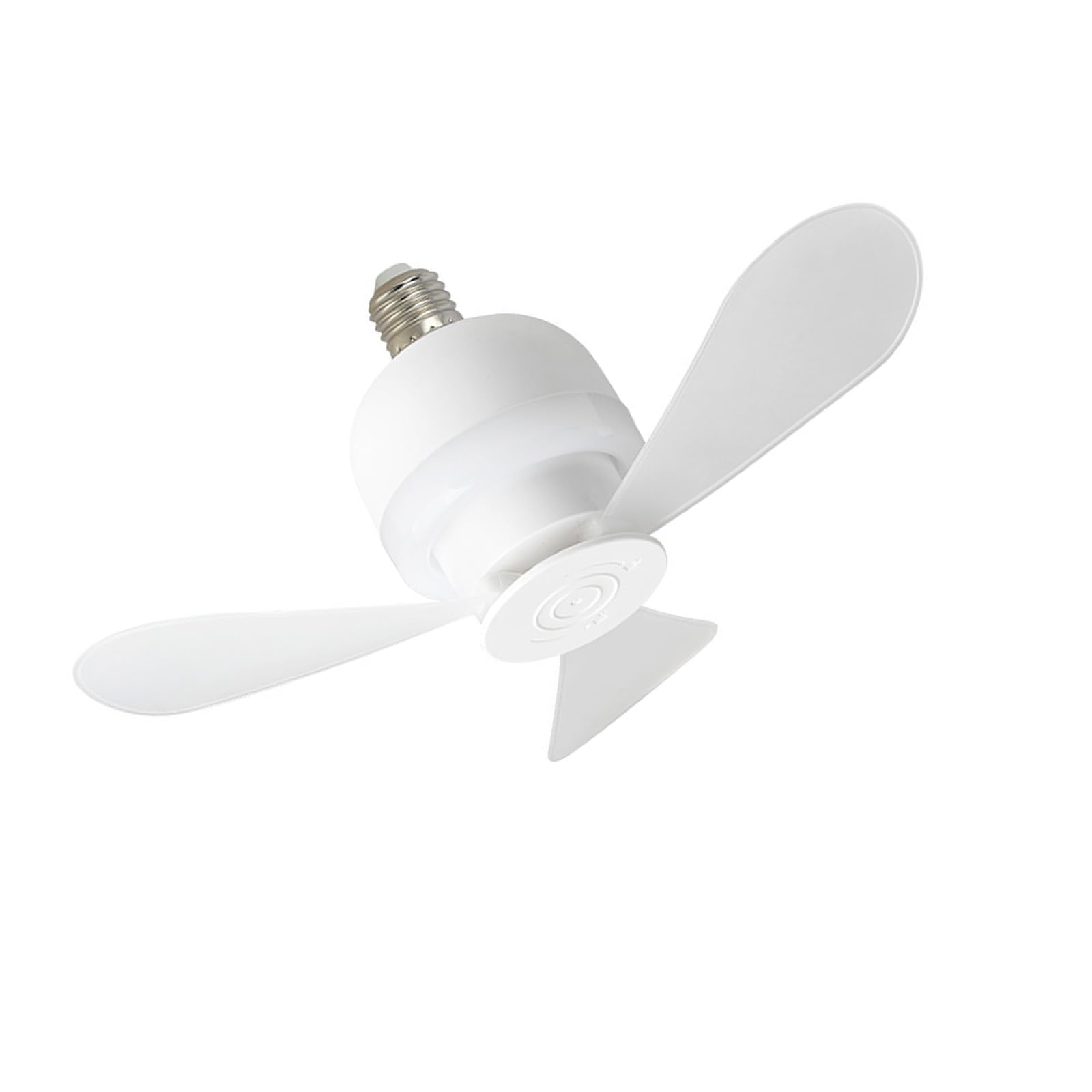 Uqezagpa Spaces Hanging Fan with LED Light Quiet Motor E27 Socket Ceiling Fan Light Detachable Hanging with LED