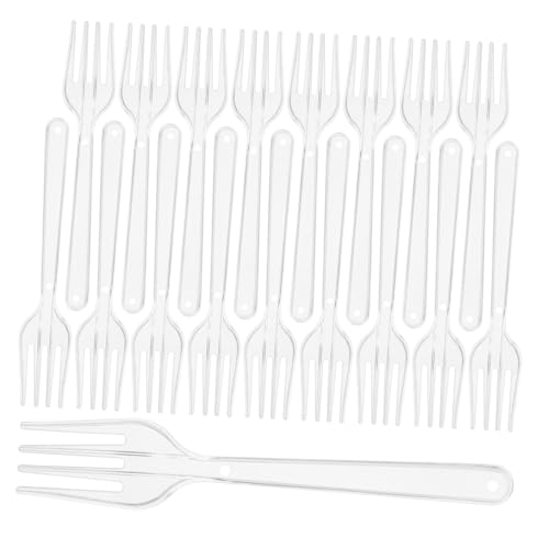 Gogogmee Long Handle Tableware 100pcs Plastic Forks Home Party Convenient Forks