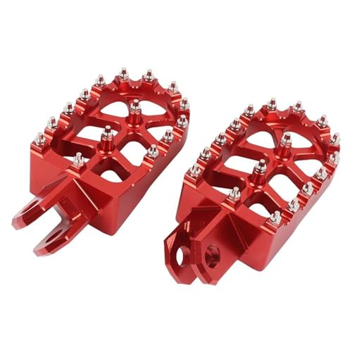 Para Suzuki Para RM125 Para RM250 Para RMX250S Para RMX250R Para RM 125 250 Para RMX 250S 250R Reposapiés Pedal Estriberas Moto(Rojo)