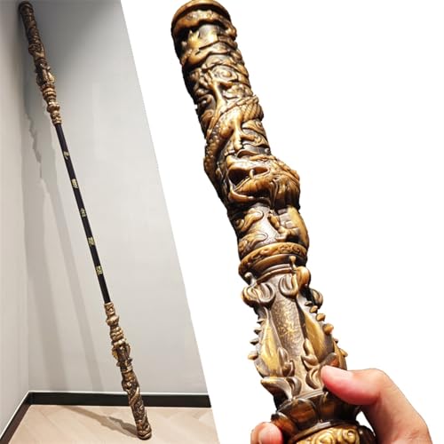 JeCgRrY Black Myth Wukong 5.6FT Monkey King Staff, Black Mythology Toy, Game Collection, Room Decoration Gift