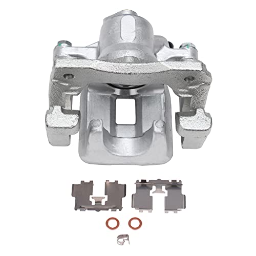 Image of Detroit Axle - Rear Brake Kit for 2008-2011 Toyota Avalon 2007-2011 Camry | 2007-2012 Lexus ES350, 2008 2009 2010, 2 Drilled & Slotted Brake Rotors + 1 Left Brake Caliper