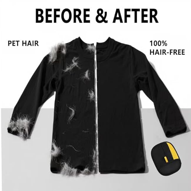 Pet Hair Removal Glove, Newly Upgraded Electrostatic Gloves Pet Hair for Dogs & Cats, Washable and Reusable Hair Remover Tool for Carpet, Curtain, Clothing, Couch, Car Seat - 1 Pcs-vxEC8hy6