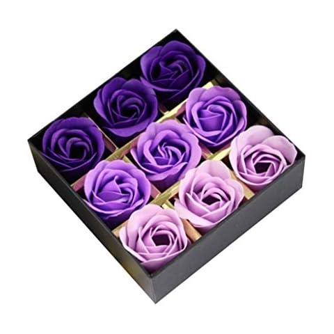 Watopi Eternal Flowers Soap Flower Creative Novel Romantic Valentine's Day Mother's Day Home Decoration Artificial Rose Box Bouquet Gift for Wedding Festival Anniversary Birthday Cover