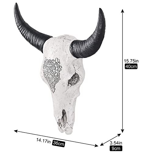 Cabeza de Toro Decorativa de Resina para Pared Modelo A miniatura 2
