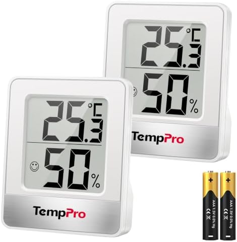TempPro Thermo-Hygrometer Indoor Digital Hygrometer Room Thermome...