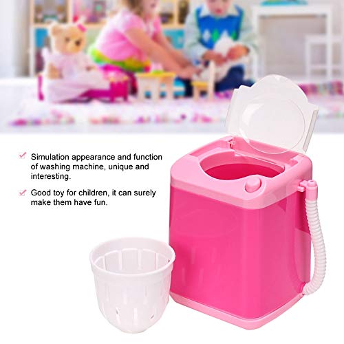 Uxsiya Elektrische mini-wasmachine, automatische make-up-borstelreiniger, kinderspeelgoed, mini-wasmachines voor make-up sponzen (roze) - Image 8