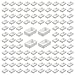Produktbild WANDIC volle Pfannen, 100 Stück Aquarellfarbenpalette Kunststoff-Aquarellfarbenkoffer Reisepaletten für Aquarell, Ölfarbenkünstler, 3,2ml Weiß