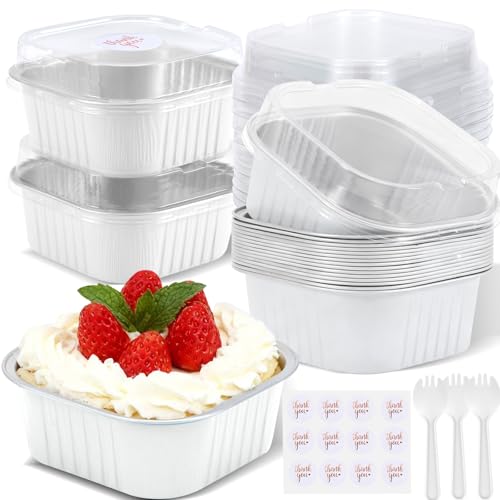 ylnurac 20�p�b�N 10�I���X �~�j�P�[�L�^ �W�t�� �A���~�z�C�� �X�N�G�A �u���E�j�[ �x�[�L���O�J�b�v �g���̂� 4�C���` x 4�C���` ��^�J�b�v�P�[�L�p�� �W�����{�}�t�B���� �����L���z���_�[ �z���C�g