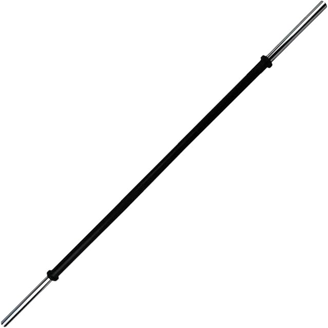 BodyRip Weight Lifting Barbell Bar | Chrome, Anti-Slip Hand Grip, Solid Steel, Gym Equipment | Training, Fitness, Exercise, Workout | Choose from Olympic, Standard, Studio, Super Ez Curl with Collars