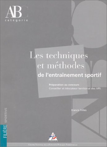 livre Les techniques et méthodes de l'entraînement sportif