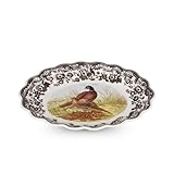 Spode Woodland Pheasant Oval Fluted Dish