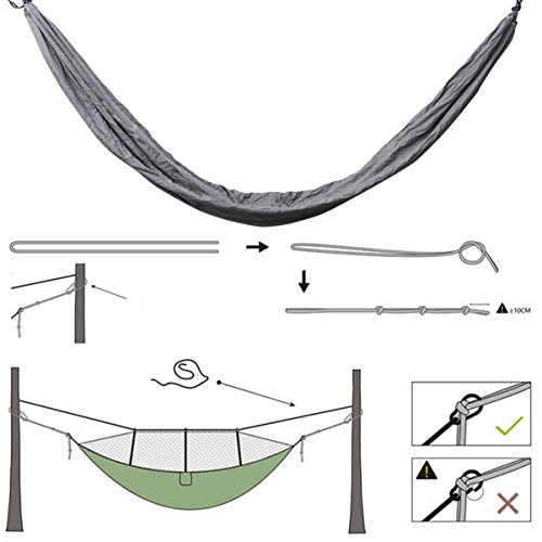 Rede de Paraquedas de Nylon Leve e Extra Grande para Acampamento Externo com Canopy da BESPORTBLE, R