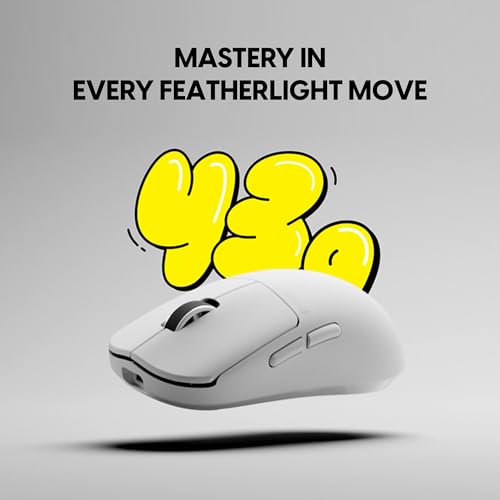 Image of Pulsar Gaming Gears X2N Crazylight Wireless Gaming Mouse, Ultra Lightweight 1.38 oz (39g), Optical Switch, 32000 DPI, 750 IPS, XS-1 Sensor, 8k Compatible (Medium, Uyuni White)