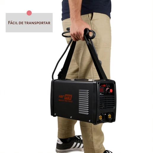QUALITY PRO TOOLS | Soldador Inverter Profesional MMA-200amp al 60% | Funciones Hot Start, Arc Force y Anti Stick | Máquina de Soldar Ligera, Portatil y Facil de Usar