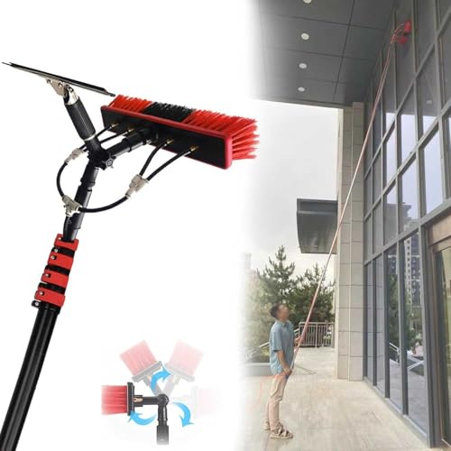 Kit de poste de alimentación de agua extensible para camiones, equipo de limpieza de ventanas premium y limpiador de largo alcance para mantenimiento de paneles solares, solución TopSelling para