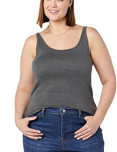 Amazon Essentials Women's Slim-Fit Thin Strap Tank Top, Pack of 23