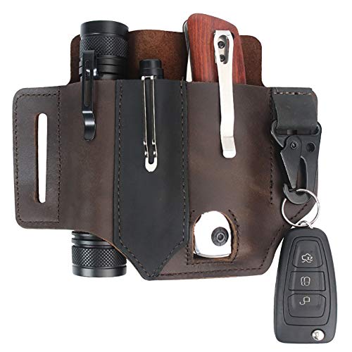 Amazing 🔥 Multitool Sheath for Belt, Leather EDC Pocket Organizer for