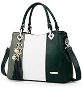 Handbags for Women with Multiple Internal Pockets in Pretty Color Combination, Women's Satchel Ha...