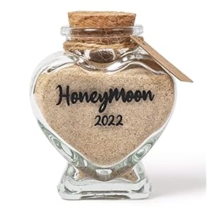 TUNGURIS Honeymoon Sand Keepsake Jar 2023，Bridal Shower Gift, Wedding Gift, Engagement Gift, Honeymoon Gift, Travel Gift…