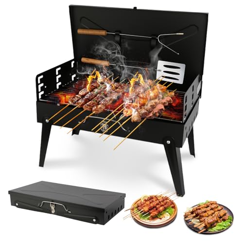 Foldable BBQ Grill Kit with Tools