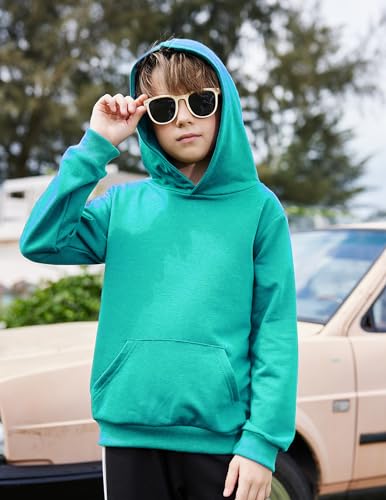 Image of Arshiner Unisex Kids Soft Pullover Hooded Sweatshirt with Pocket Basic Hoodies Sportswear Age 4-13 Years