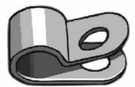 Hellermanntyton T5D03750C2 T-Clamp .375