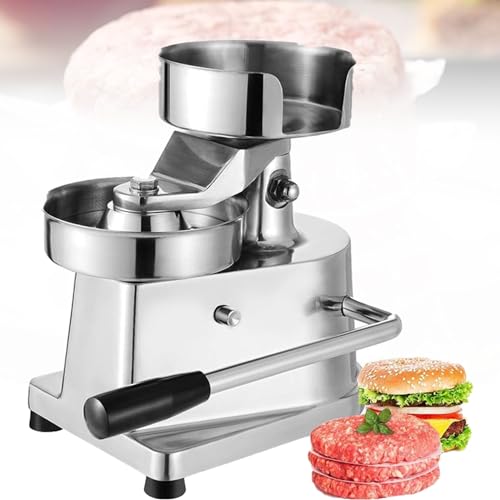 DFEDHF Commercial Hamburger Patty Maker, 10/13CM Stainless Steel Burger Press Meat Patty Maker with Anti-Skid Handle, Stuffed Grill Burger Forming Press Tool, 10cm