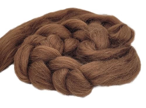 theofeel Alpaka Kammzug Rotbraun 50g