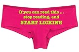 Kanughty Knickers If You Can Read This Stop Reading Start Licking Pink Panties