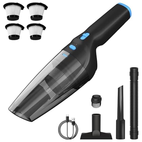 SEALON GV08 Cordless Handheld Vacuum Cleaner + Handheld Vacuum HEPA Filters(6 Pack) Cover