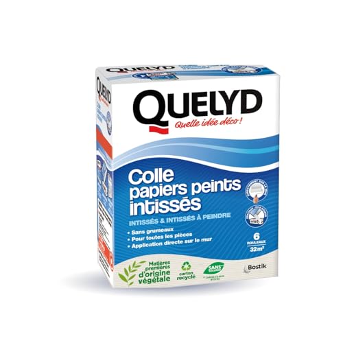 Quelyd – Colle Papiers Peints Intissés en Poudre – Toutes Pièces - Application Directement Au...