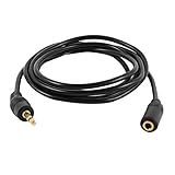 conector macho a hembra Cable alargador - TOOGOO(R) 3,5 mm de conector Jack macho a hembra m/f Cable alargador de Audio Cable negro 1,4 m