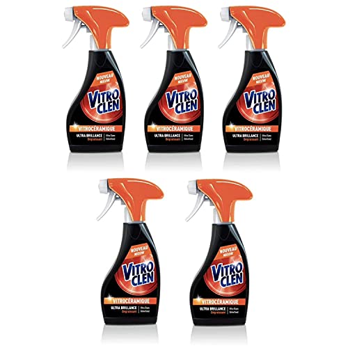 VITROCLEN Lot de 5 Pistolets Nettoyant Vitrocéramique et Induction 250 ml Cover