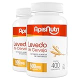 Kit 2 Levedo de Cerveja 500mg Apisnutri 400 Comprimidos